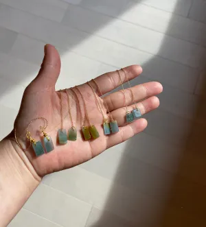100% Natural icy watery deep sea blue/green/gray safe and sound dangling Guatemala jadeite Jade earring Q125