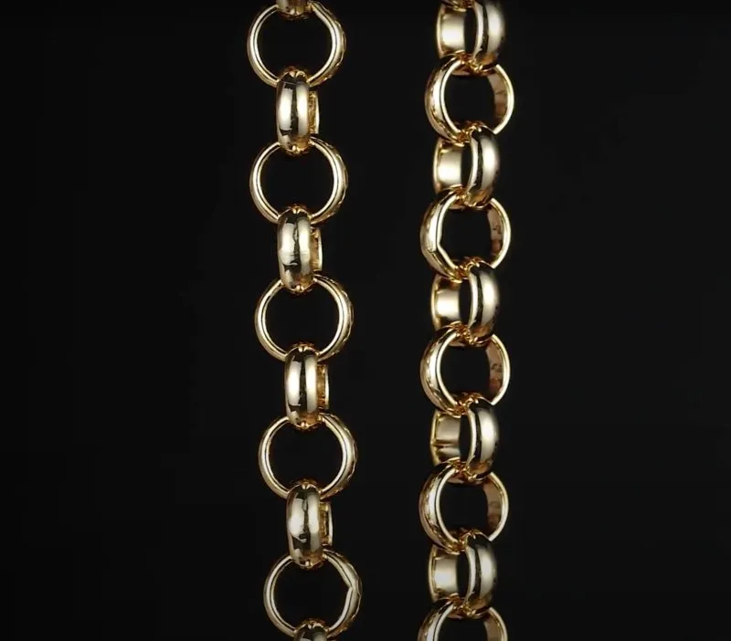 10mm Gold Filled Bonded Belcher Bracelet Classic 9 Inches