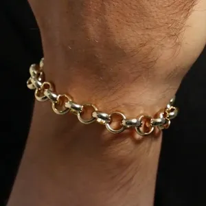 10mm Gold Filled Bonded Belcher Bracelet Classic 9 Inches