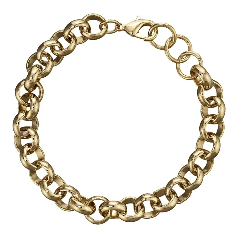 10mm Gold Filled Bonded Belcher Bracelet Classic 9 Inches