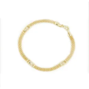 14k Gold Filled Flat Elephant Bracelet