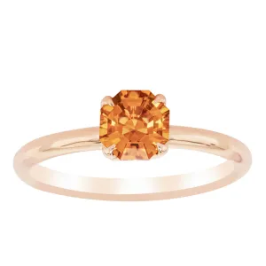 18ct Rose Gold Citrine Mini Octavia Ring