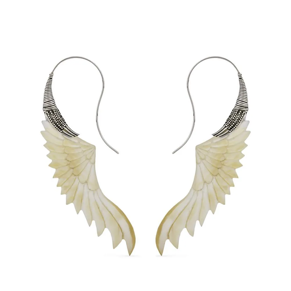 18g Freedom Ryder Mother of Pearl Silver Plated Earrings – Price Per 2