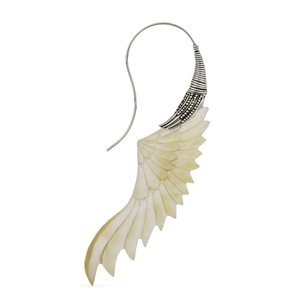 18g Freedom Ryder Mother of Pearl Silver Plated Earrings – Price Per 2