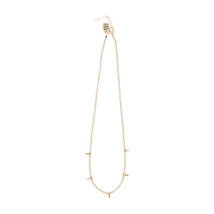 5 Drop Kisongo Necklace - TAUPE