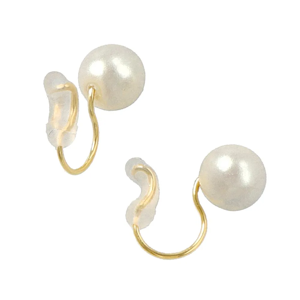 6mm Pearl Airy Fit Clip On Earrings