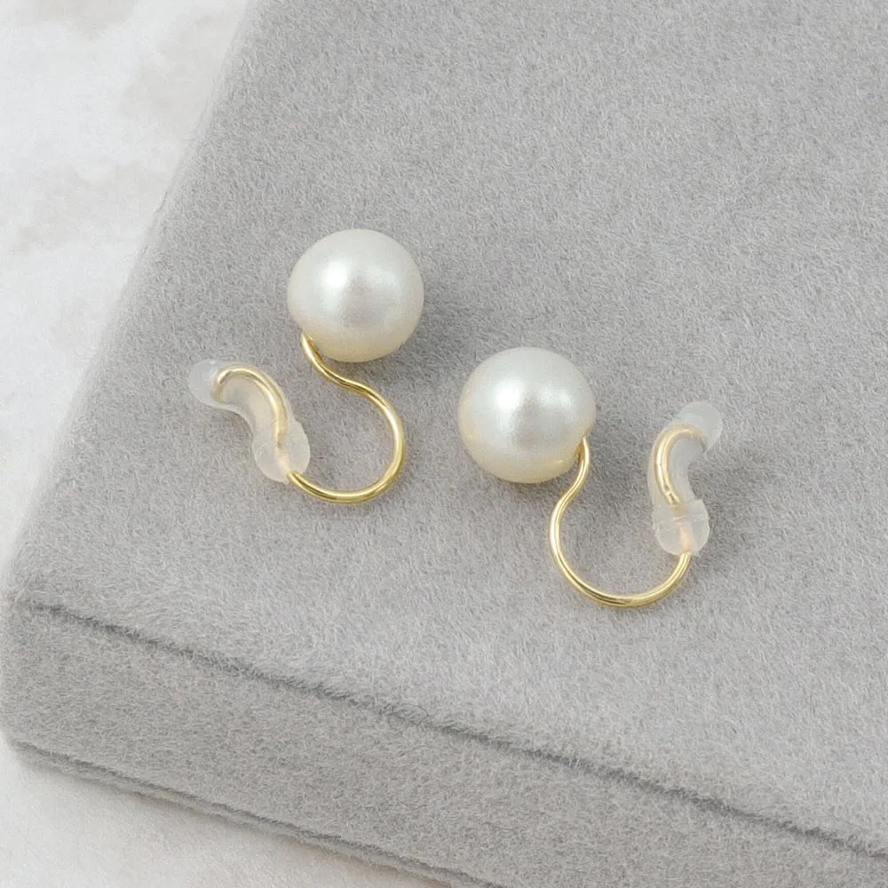 6mm Pearl Airy Fit Clip On Earrings