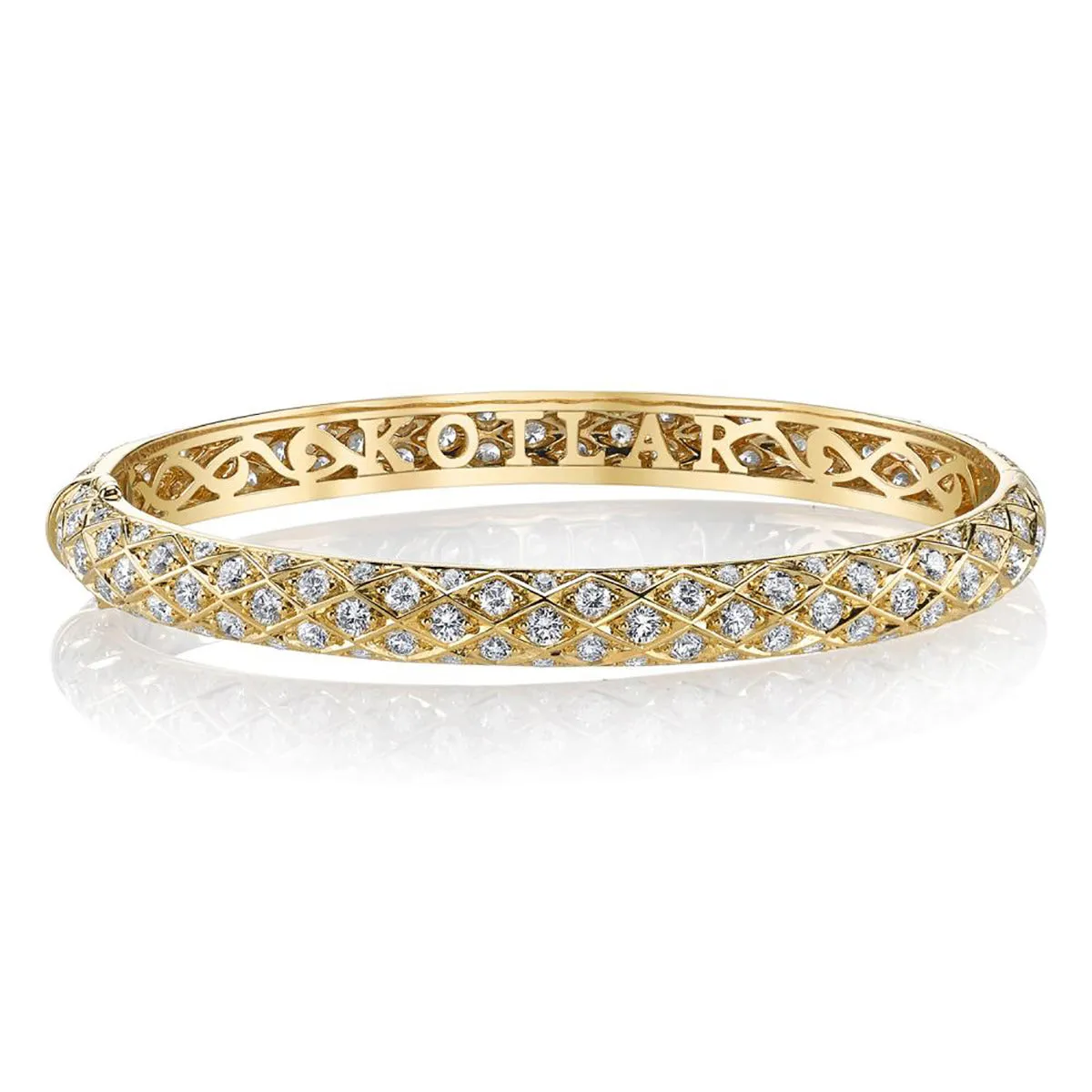 Artisan Pave Diamond Criss Cross Bangle