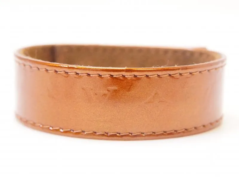 Authentic Pre-owned Louis Vuitton Vernis Leather Bronze LV Japan VIP Limited Bracelet Bangle 210691