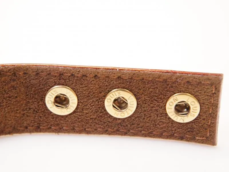 Authentic Pre-owned Louis Vuitton Vernis Leather Bronze LV Japan VIP Limited Bracelet Bangle 210691
