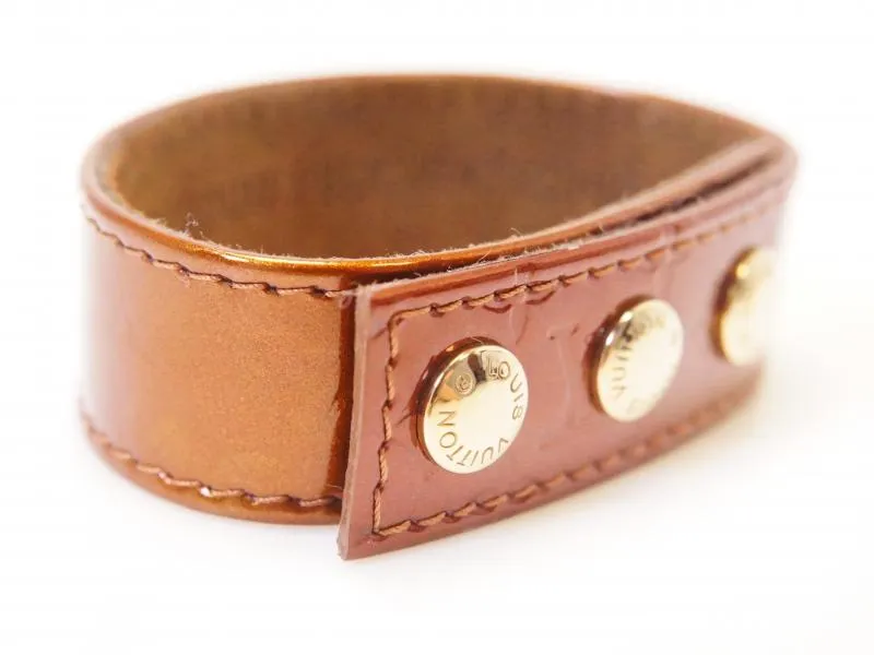 Authentic Pre-owned Louis Vuitton Vernis Leather Bronze LV Japan VIP Limited Bracelet Bangle 210691