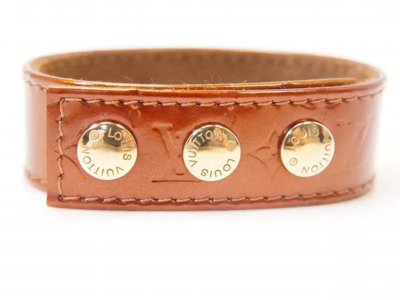 Authentic Pre-owned Louis Vuitton Vernis Leather Bronze LV Japan VIP Limited Bracelet Bangle 210691