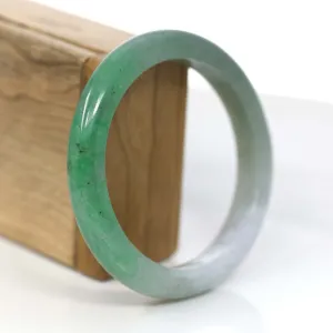 Baikalla Forest Green Classic Real Jadeite Jade Bangle Bracelet (60.53mm) #926