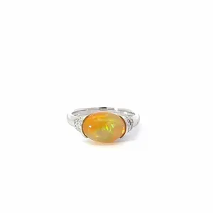 Baikalla™ "Charlotte" 18K Gold Ethiopian Opal Ring