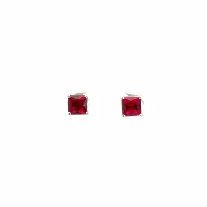 Baikalla™ Sterling Silver Lab Created Sapphire 6mm Earrings 6mm