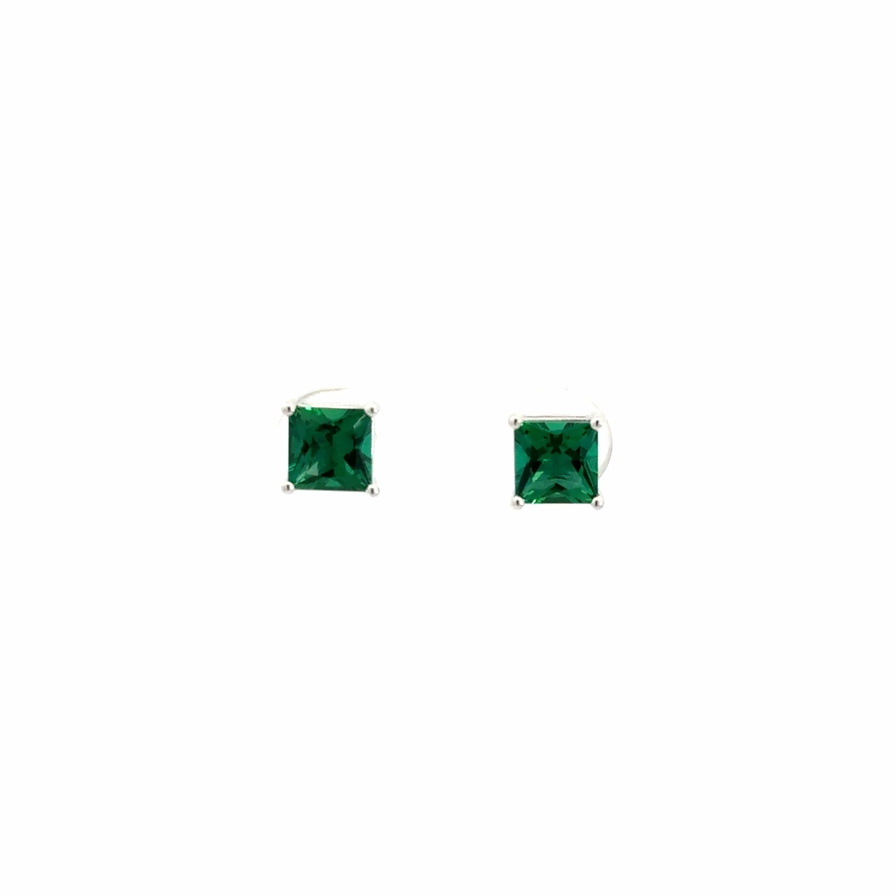 Baikalla™ Sterling Silver Lab Created Sapphire 6mm Earrings 6mm