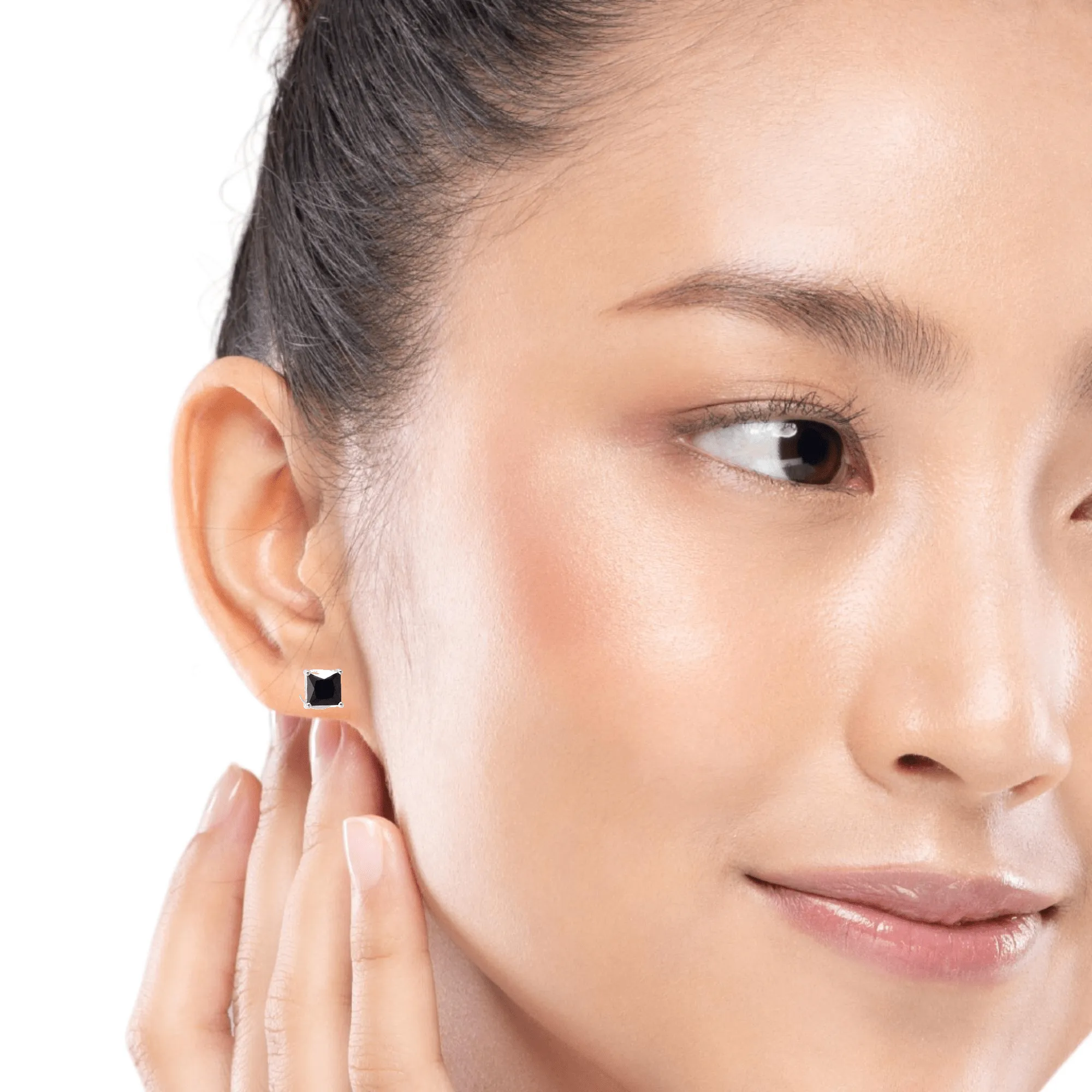 Baikalla™ Sterling Silver Lab Created Sapphire 6mm Earrings 6mm