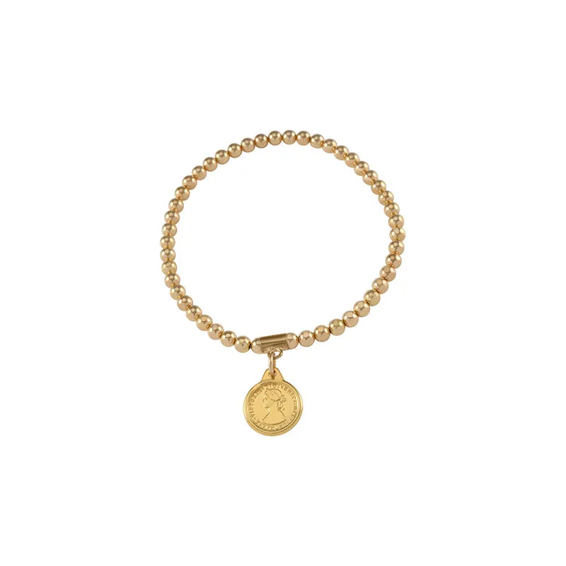 BALL BRACELET WITH TOKEN COIN