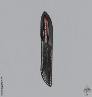 Beard Comb with Leather Sleeve