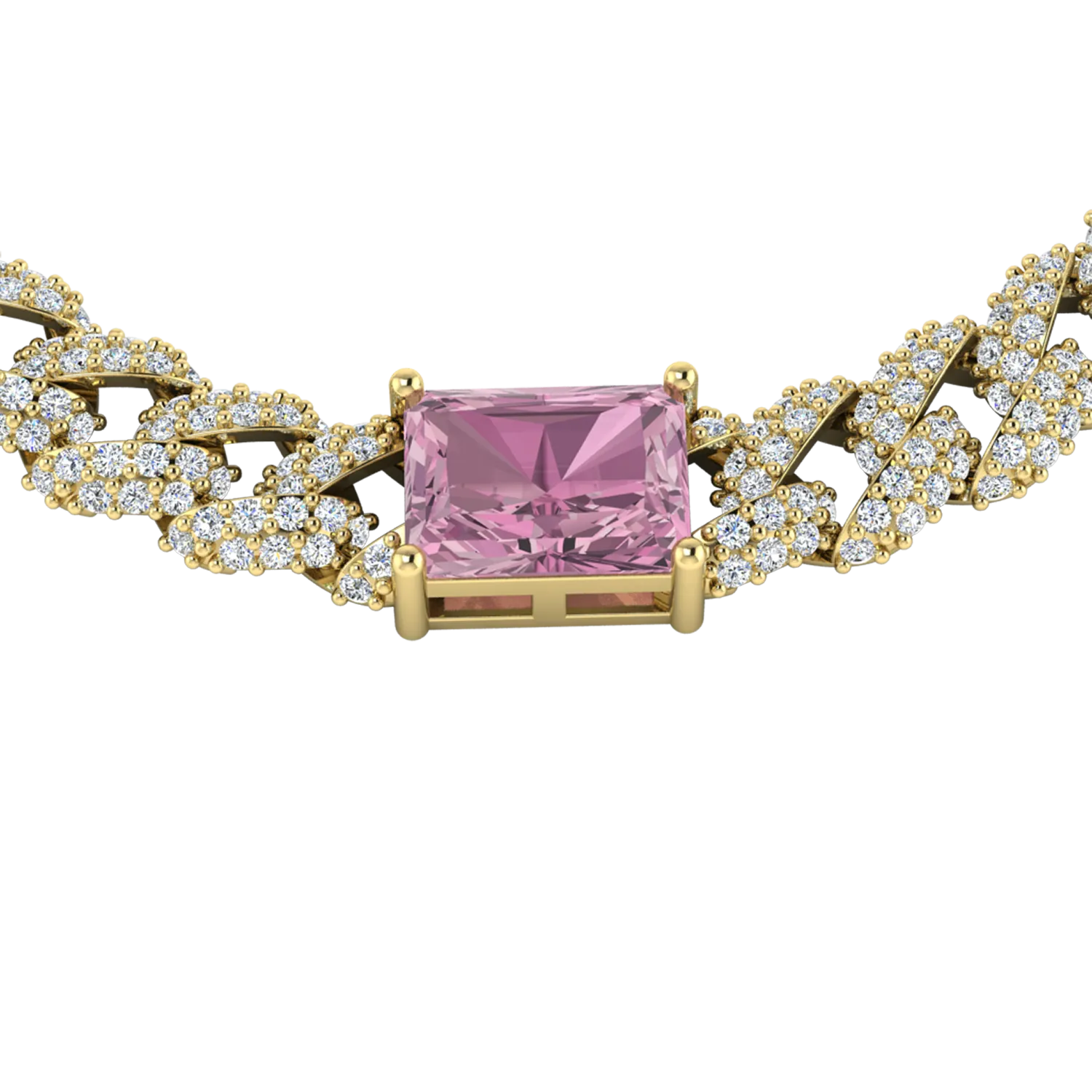 Birthstone Iced Cuban Necklace