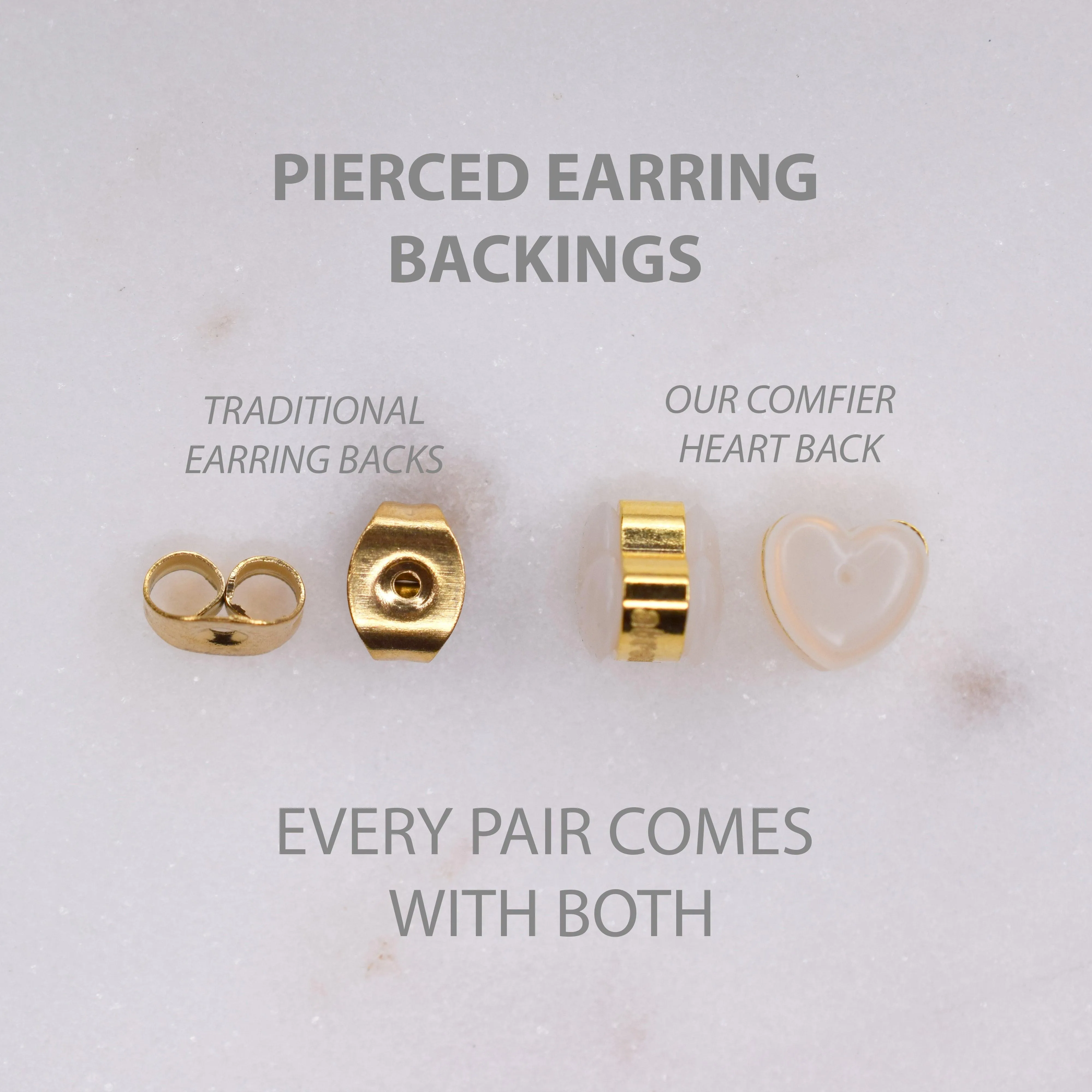 BUTTERFLY STUD EARRINGS IN GOLD