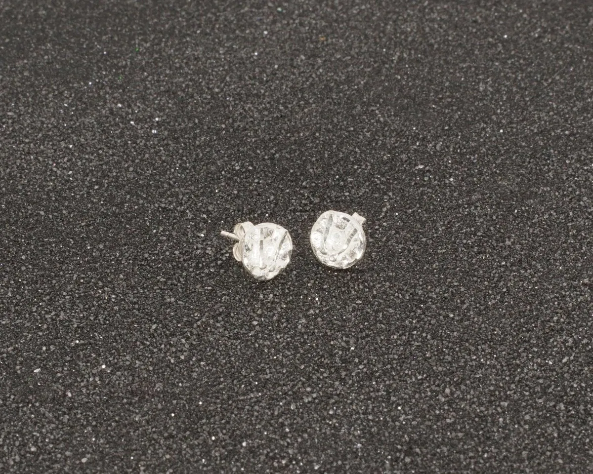Caribbijou Small Trinidad Steel Pan or Steel Drum Stopper Stud Earring