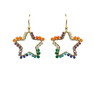 Chakra Star Vermeil Earrings