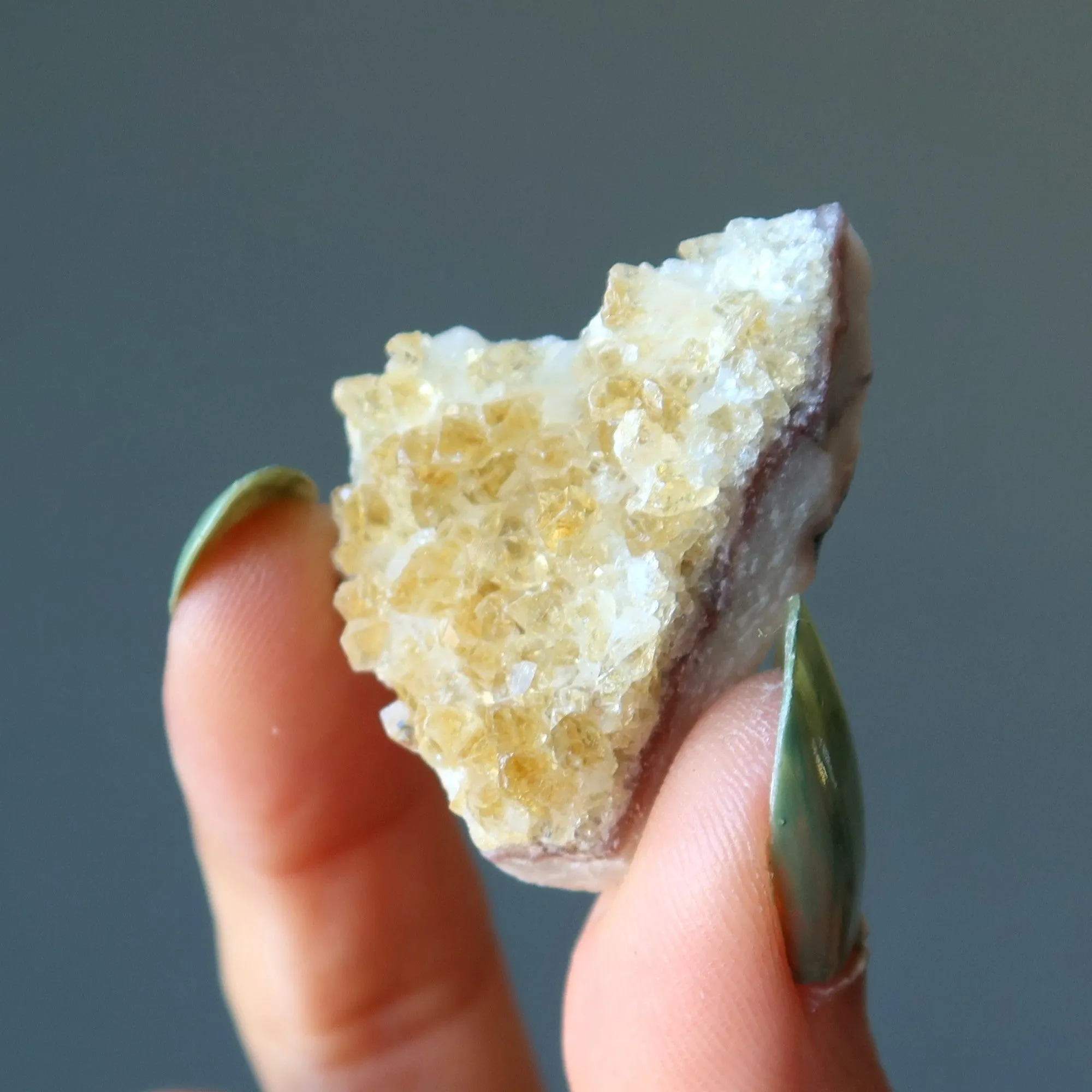 Citrine Cluster Brown Sugar Law of Attraction Stone