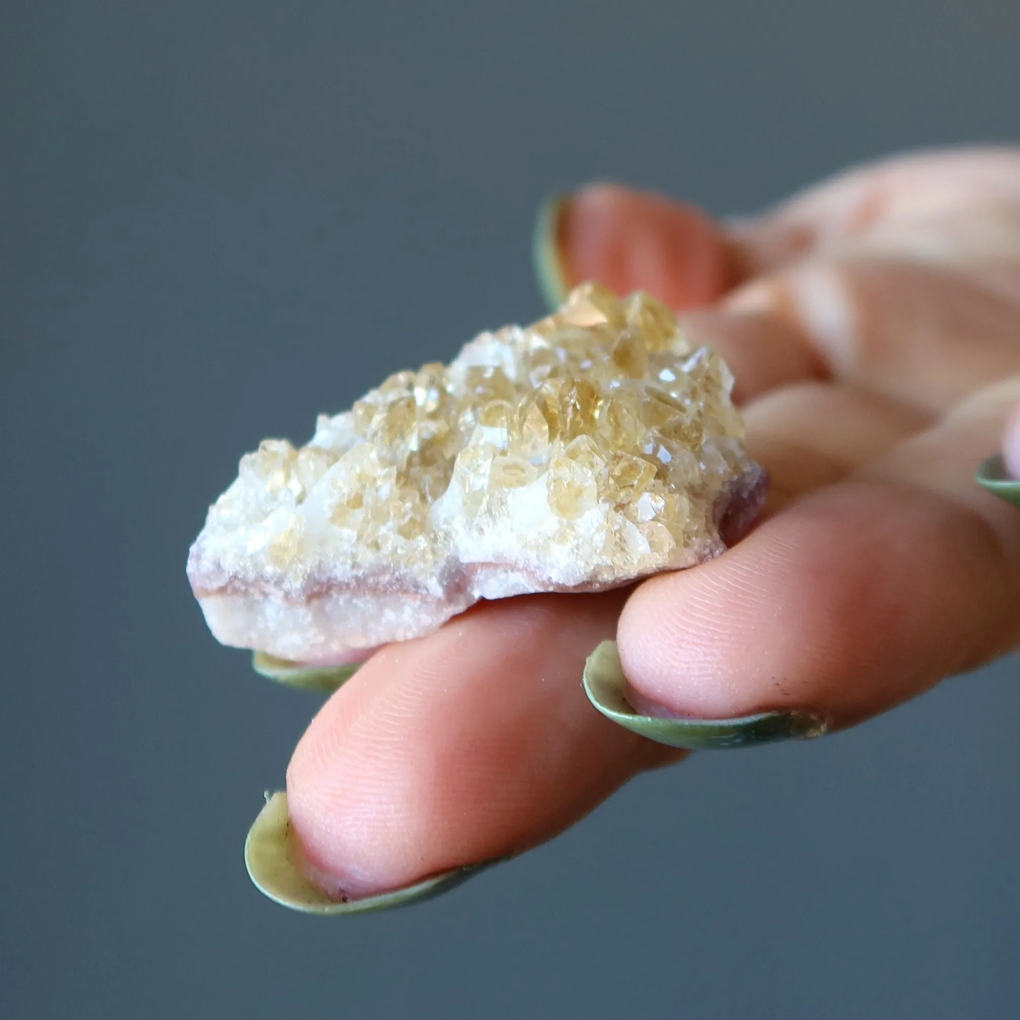 Citrine Cluster Brown Sugar Law of Attraction Stone