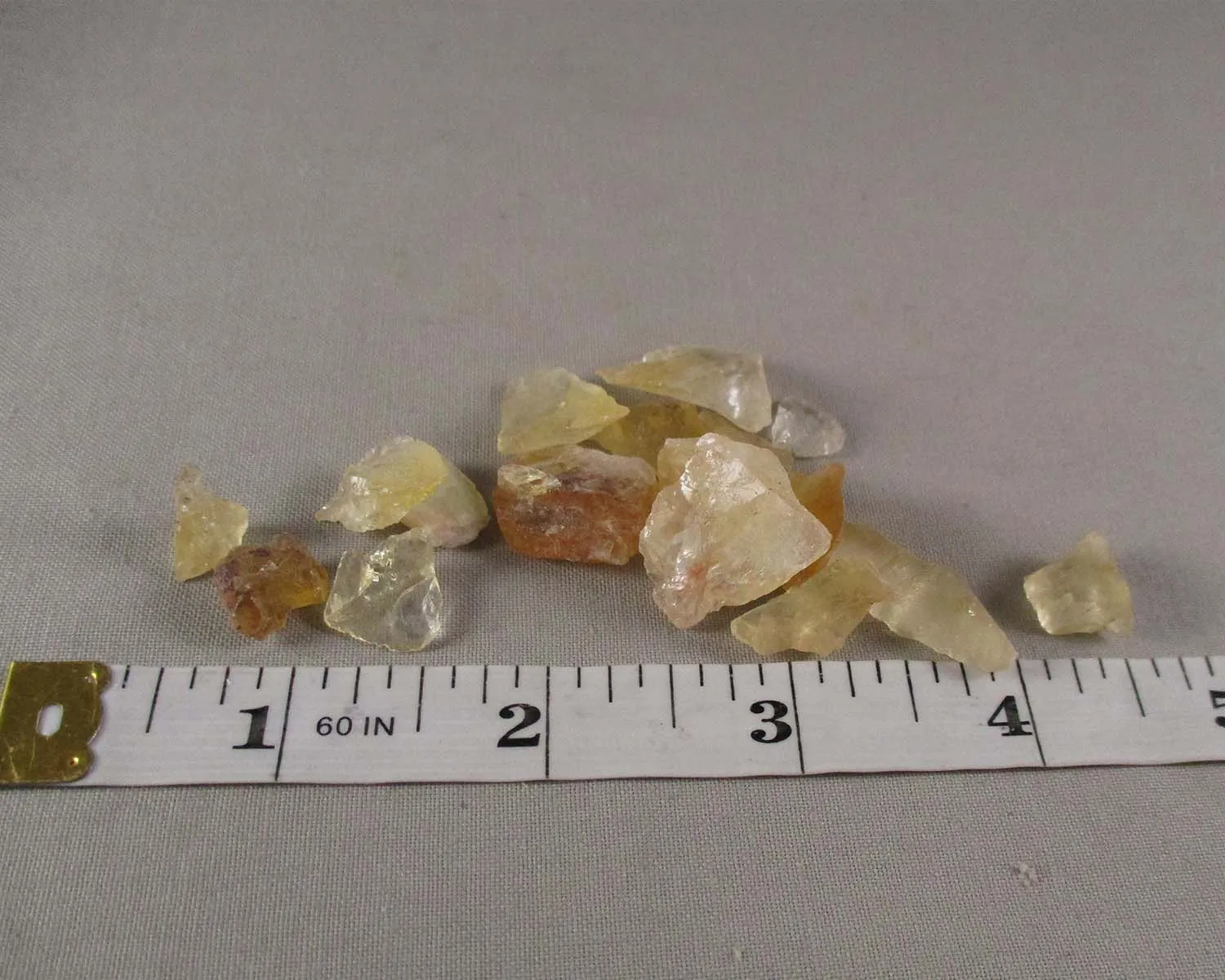 Citrine Crystal Chips Raw 100 grams H042**