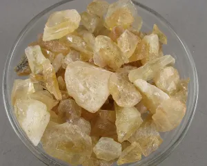Citrine Crystal Chips Raw 100 grams H042**