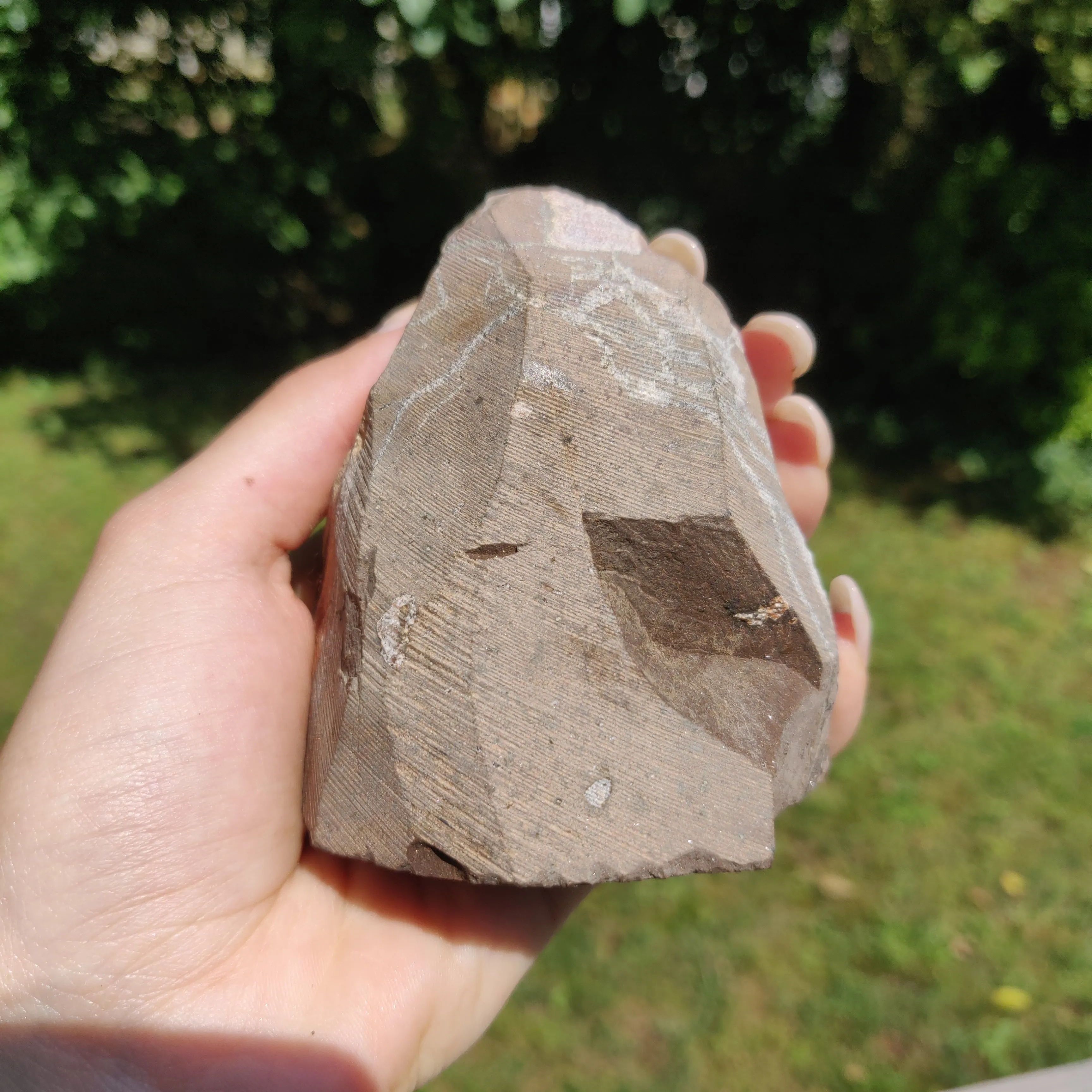Citrine Geode Free Form, Cut Base (#1)