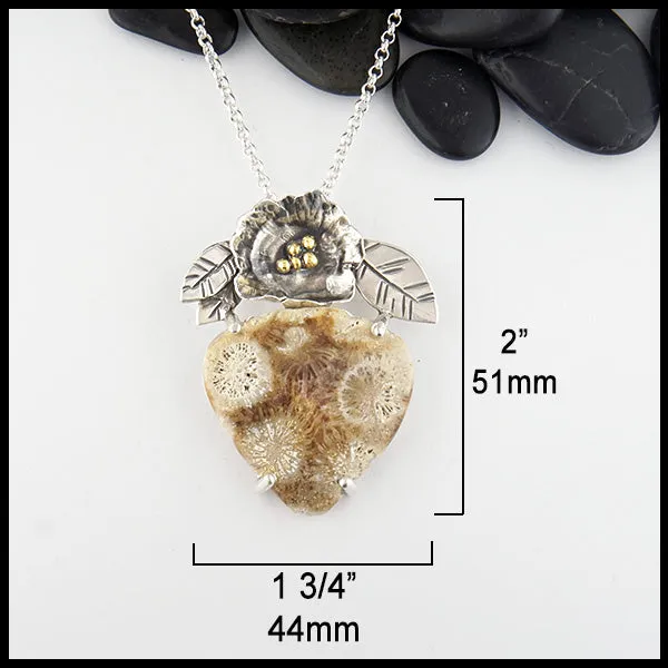 Coral Blossom Pendant