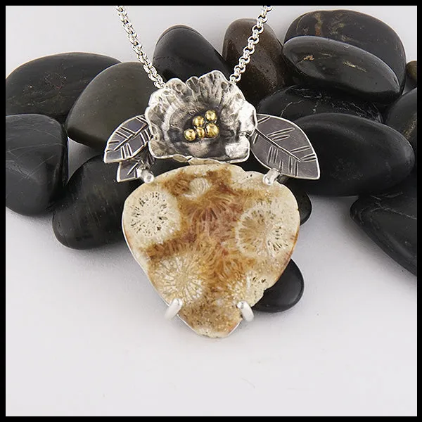 Coral Blossom Pendant