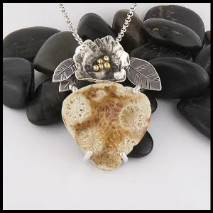 Coral Blossom Pendant