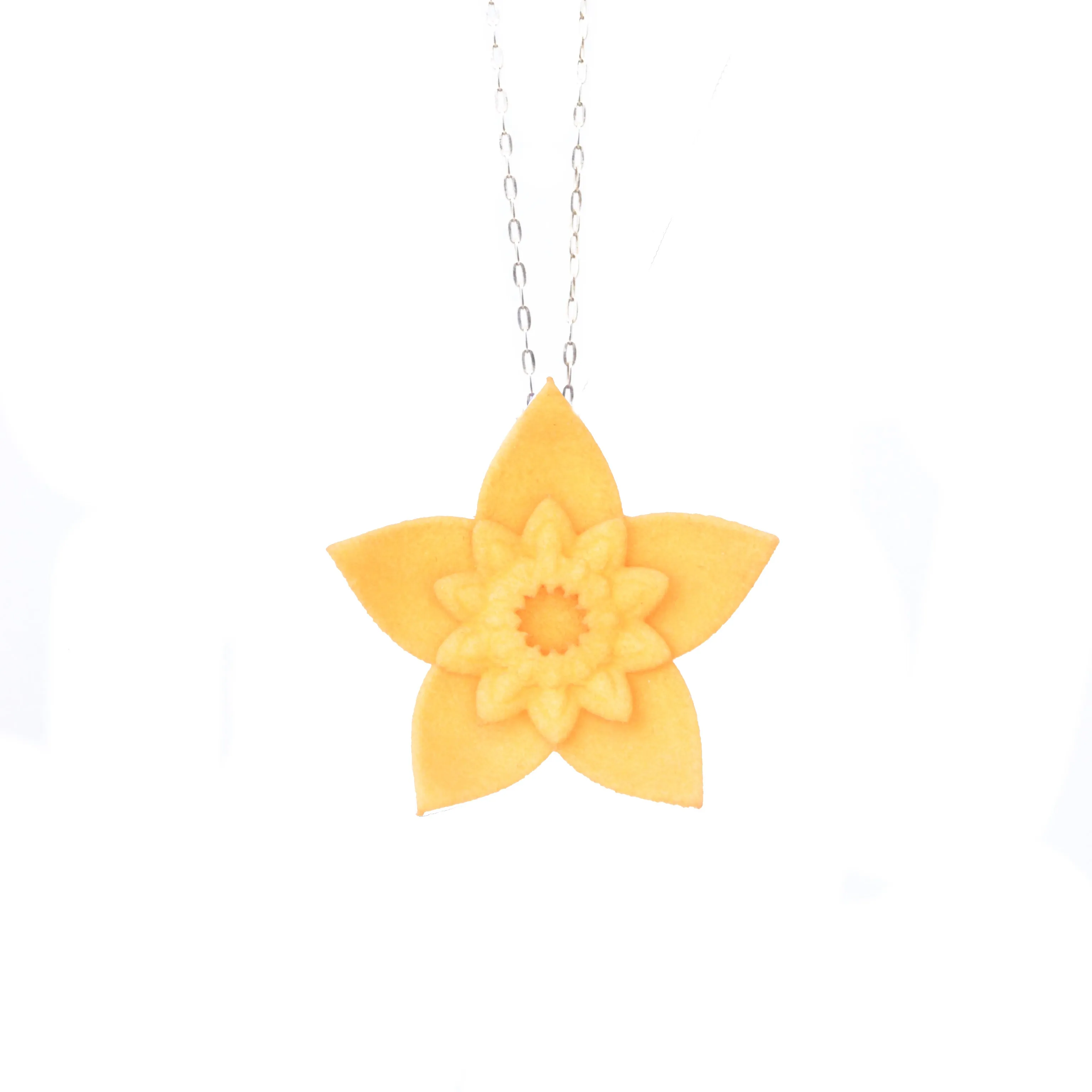 Dahlia Flower Pendant