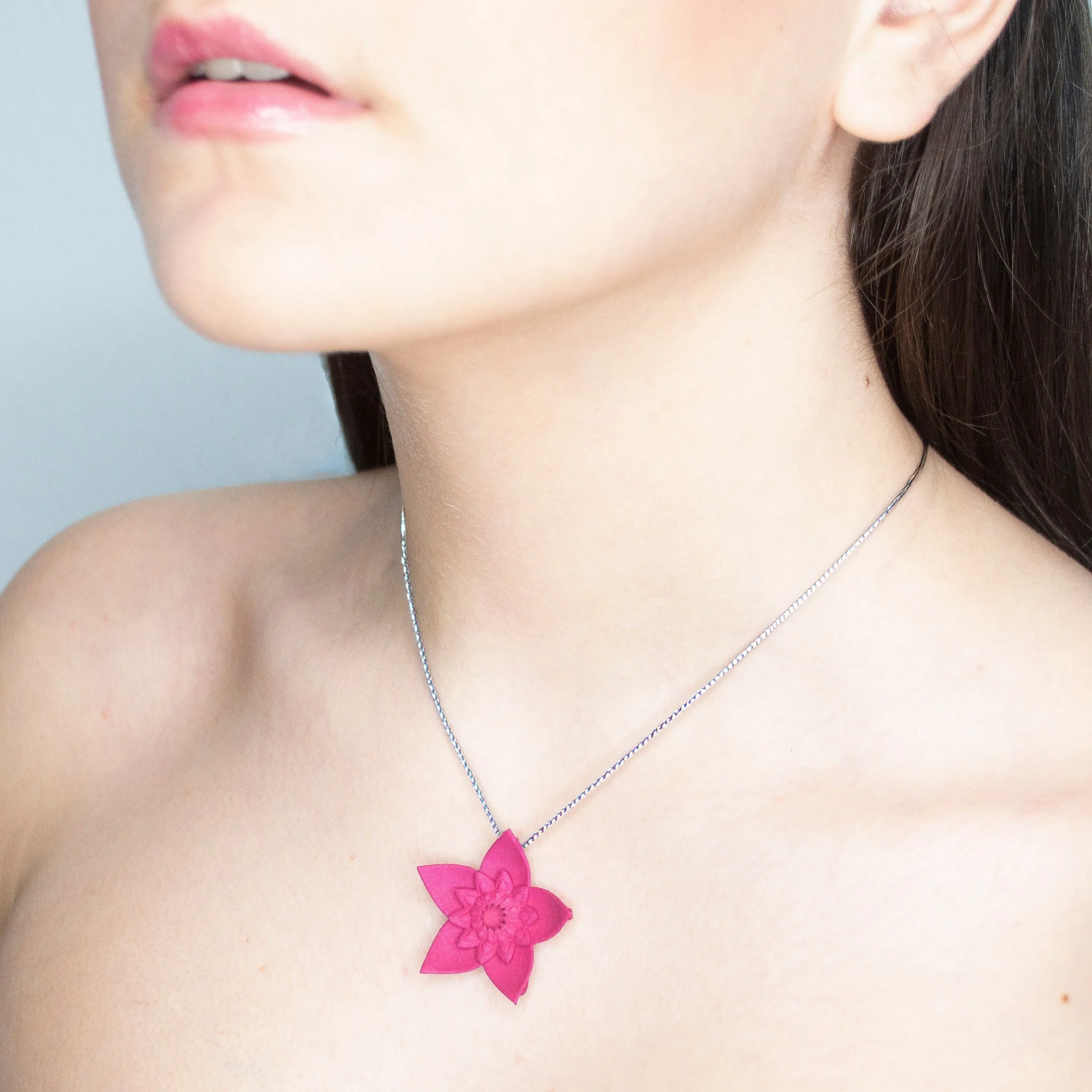 Dahlia Flower Pendant