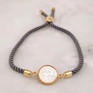 Dani Mama Mary Corded Slider Bracelet