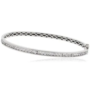 Diamond Channel Half Setting in 9K White Gold