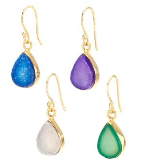 Drusy Teardrop Earrings