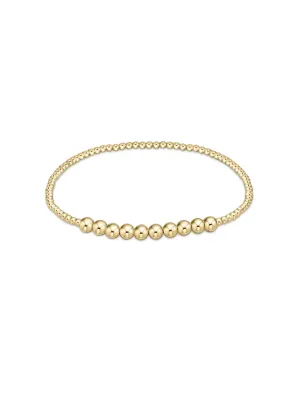 enewton Classic Beaded Bliss Gold Bead Bracelet: 2mm/4mm