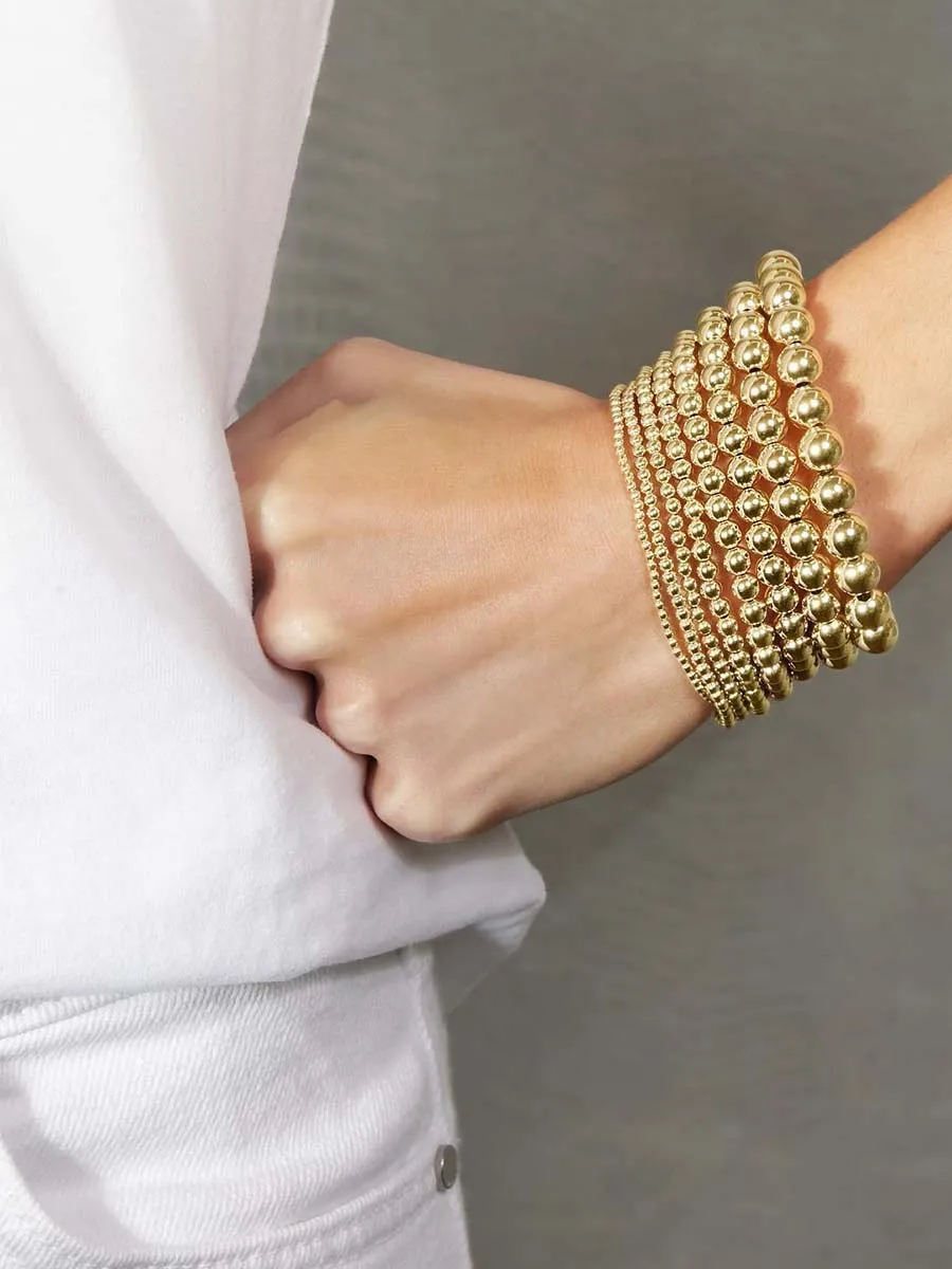 enewton Classic Gold Bead Bracelet: 2mm