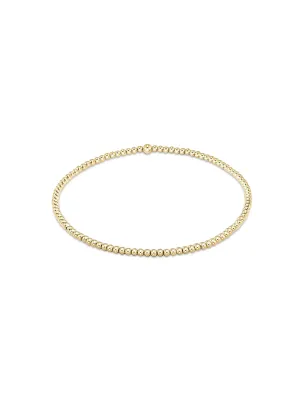 enewton Classic Gold Bead Bracelet: 2mm
