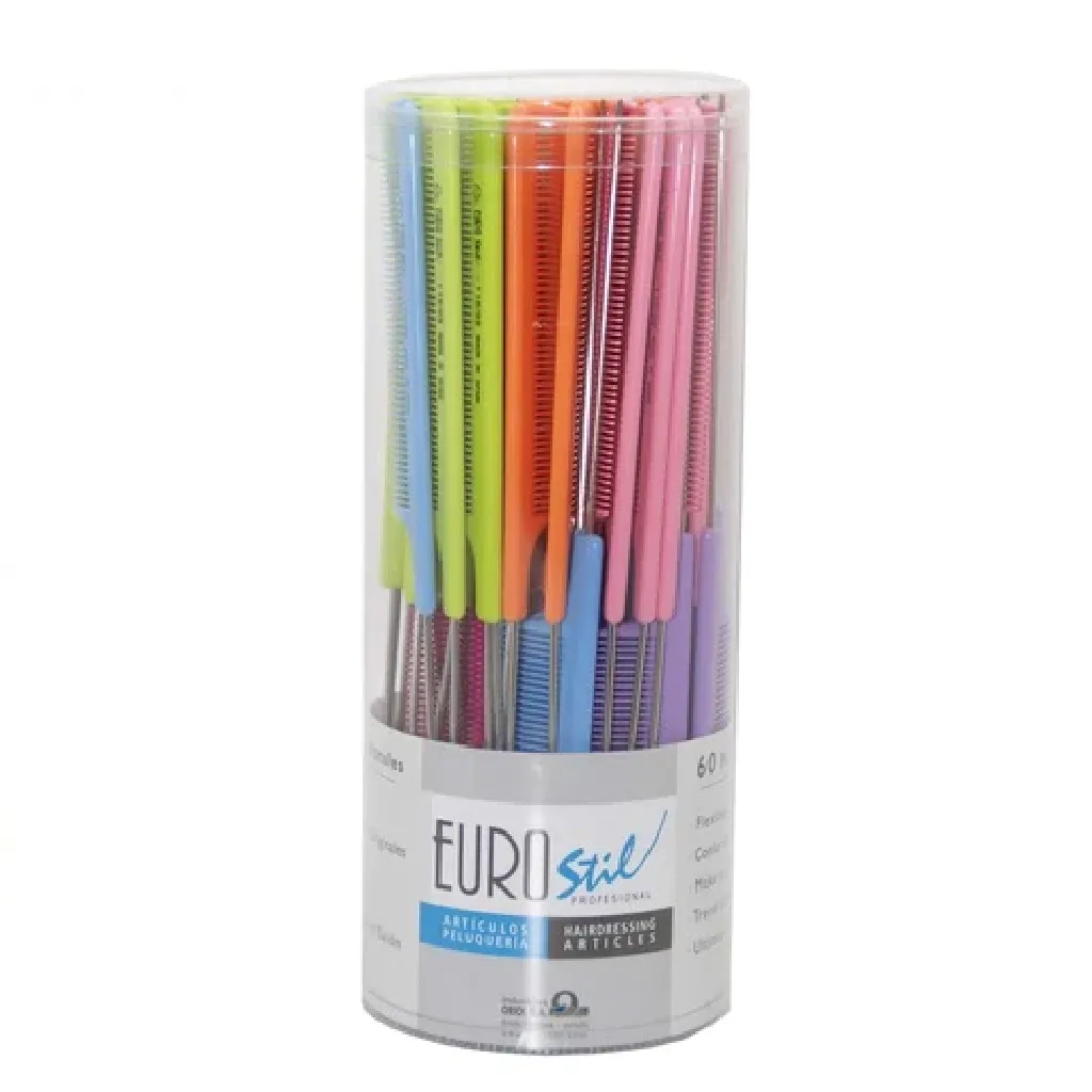 Eurostil Fluro Metail Tail Comb