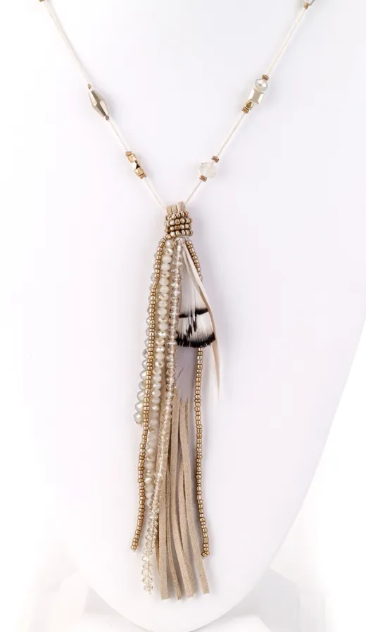 Feather Pendant Necklace