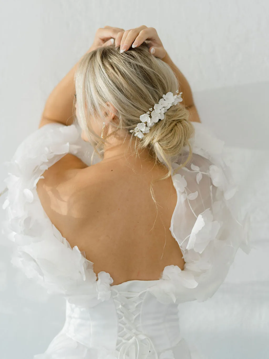 floral hair comb set of 2- BILLIE- 24016