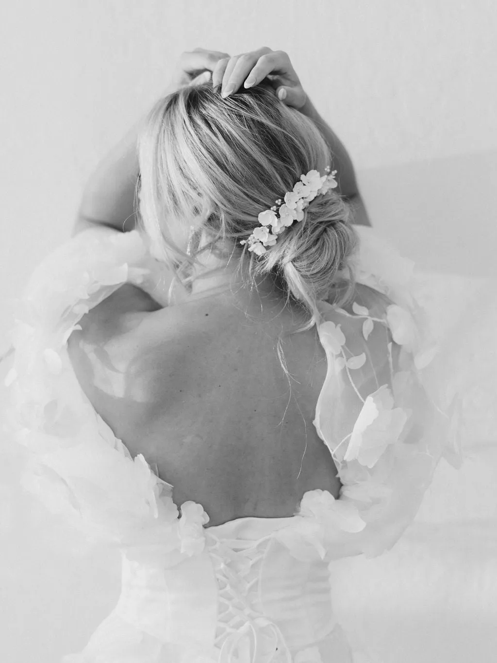 floral hair comb set of 2- BILLIE- 24016