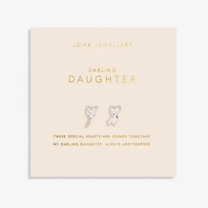 Forever Yours Darling Daughter Silver Plated Earrings 6765