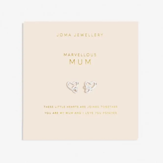 Forever Yours Marvellous Mum Silver Plated Earrings 6761