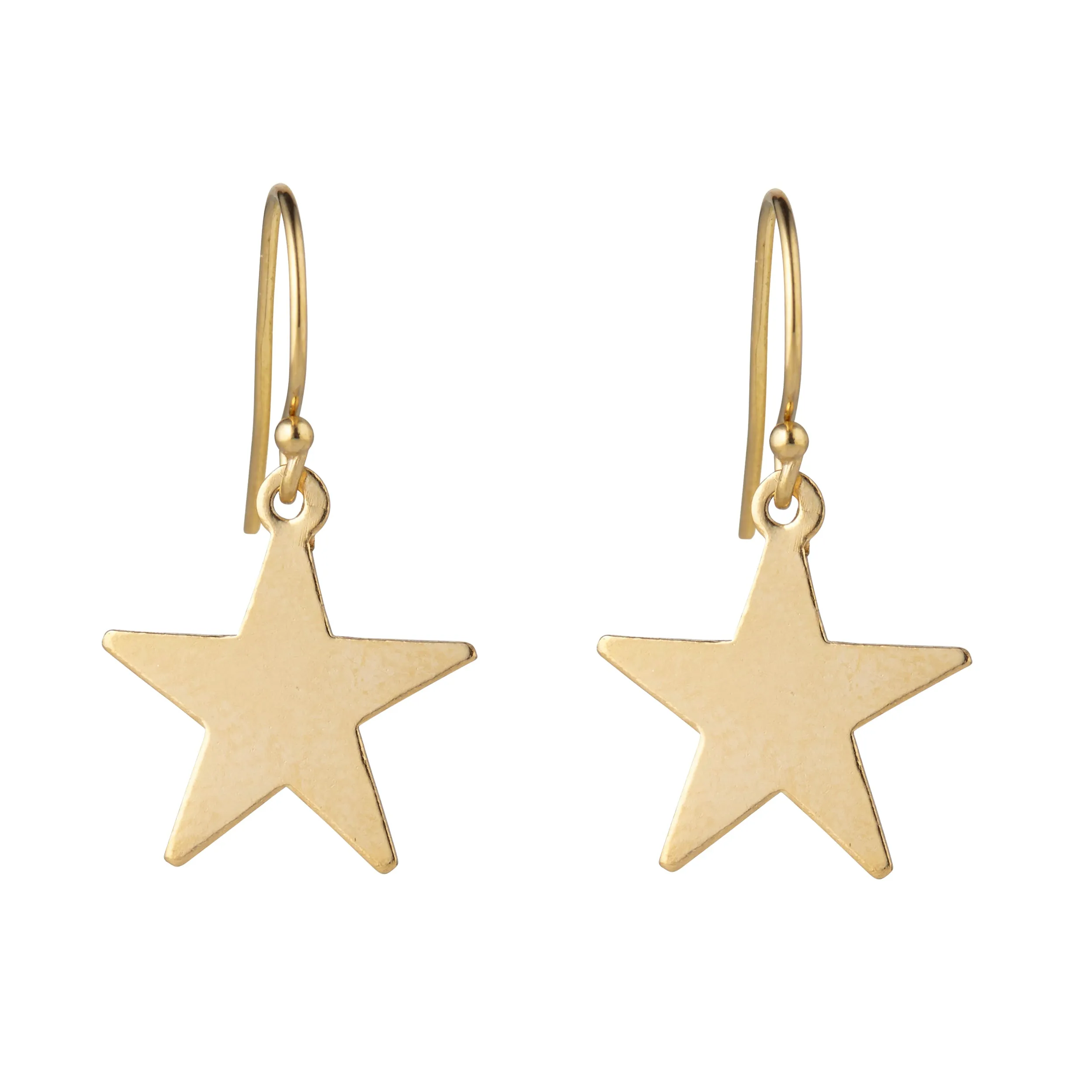Gold Filled in Star Charm Earrings